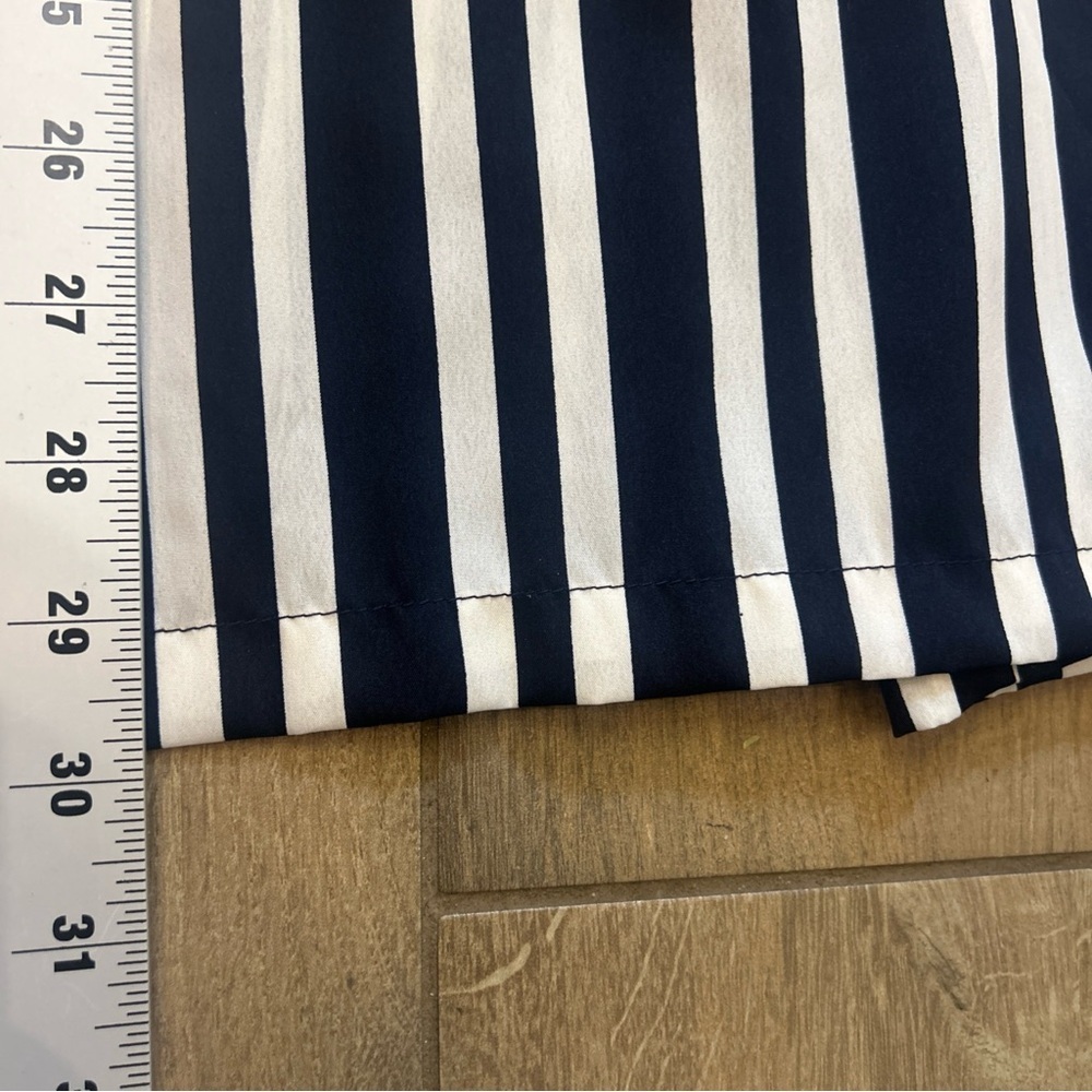 Zara Navy and White Striped Pants - Picture 13 of 14